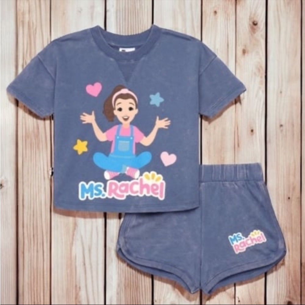 Girls Sz 4T Ms Rachel Short Set
